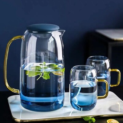 1500ml cold glass water pitcher Heat Resistent water carafe