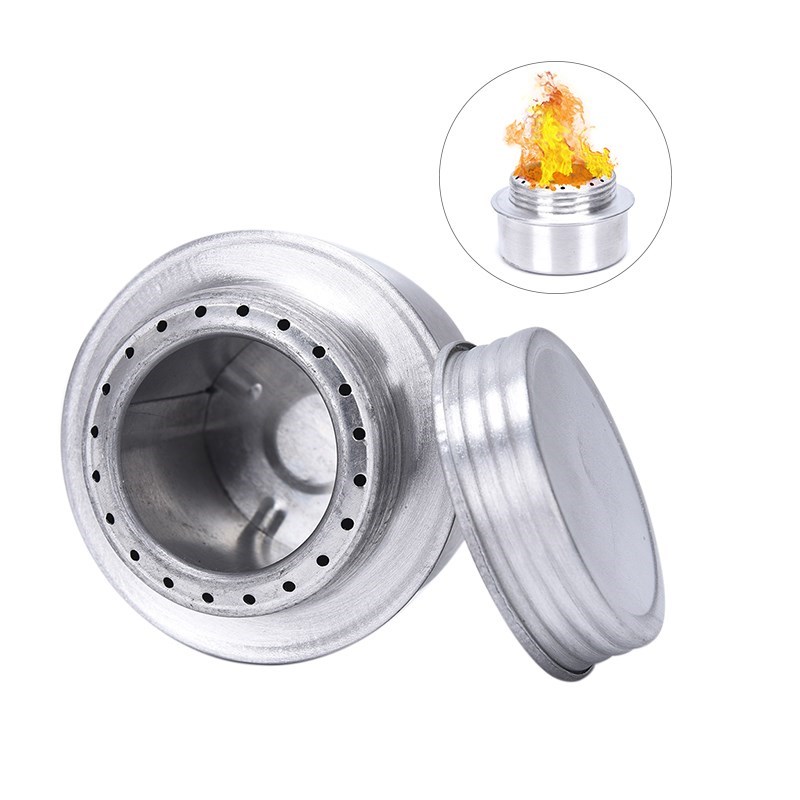 Camping Alcohol Stove Burner Portable Mini Aluminum Alloy Al