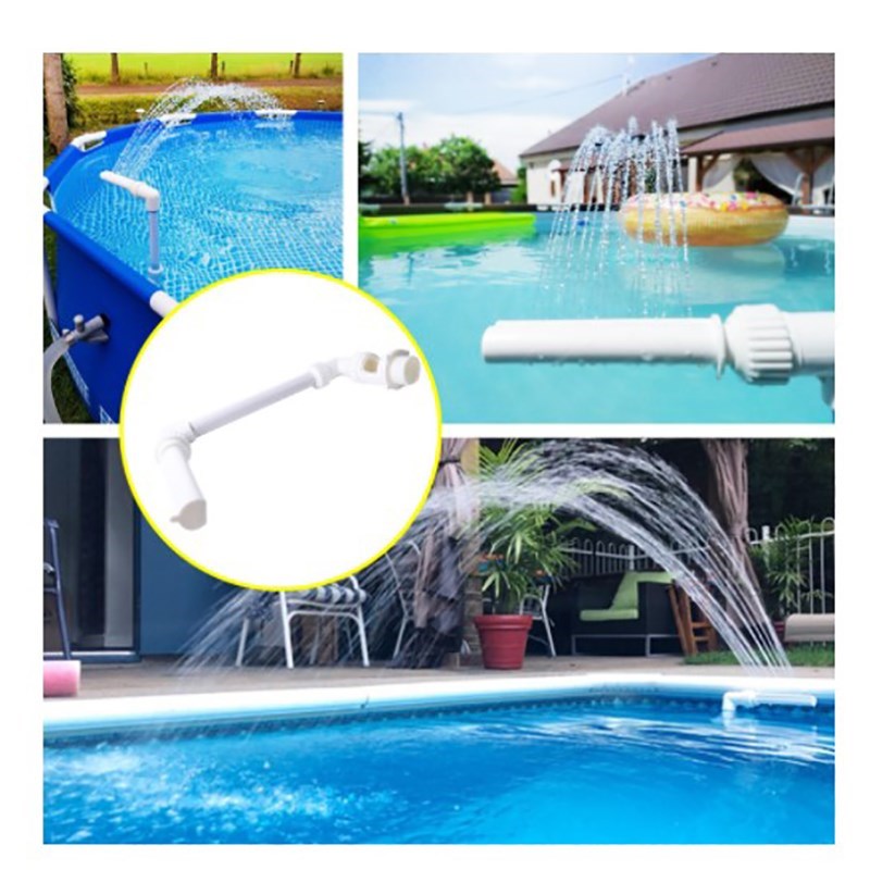 Swimming Pool Waterfall Fountain Kit PVC Feature Water Spay