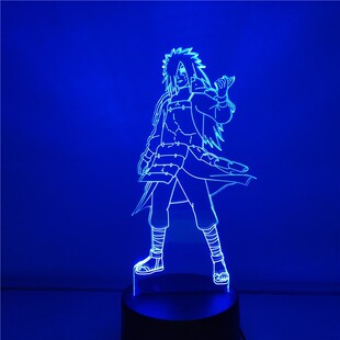Anime Naruto Uchiha Madara Led Night Light Naruto Figure 3d