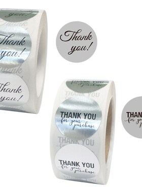 Round Thank You Stickers Scrapbooking Seal Packing Lables Mi