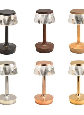 Projection Desk Lamp LED Crystal Touch Sensor Bedside Restau