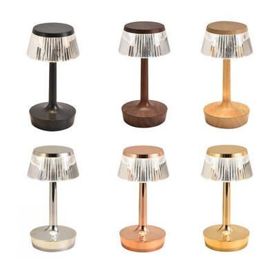 Projection Desk Lamp LED Crystal Touch Sensor Bedside Restau