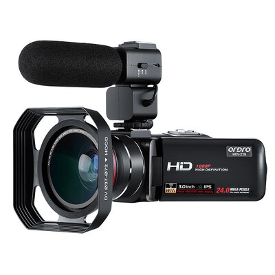 Video Camera Camcorders Full HD Vlog Camera Night Vision Or