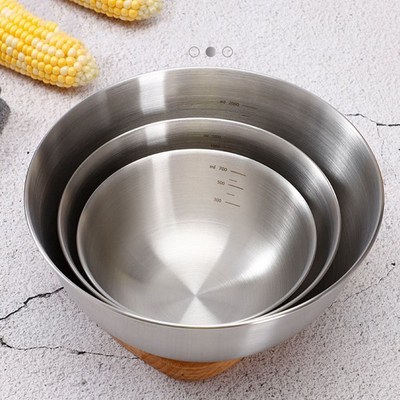 304 Stainless Steel Mixing Bowls Nesting Storage Bowls Set K