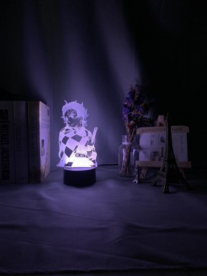 Kimetsu No Yaiba Tanjiro Kamado Figure 3d Night Lamp for Chi