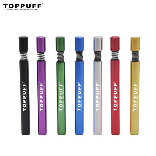 TOPPUFF 80mm One Hitter Metal Smoking Pipe  Dugout Tobacco