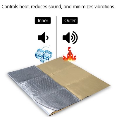 1.4*1M Car Hood Engine Firewall Heat Mat Sound Insulation S