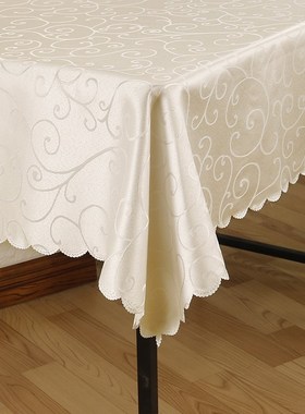 All sizes Jacquard printed flower tablecloth pattern checked