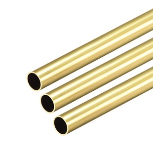 Brass Round Tube 300mm Length 7.5mm OD 0.5mm Wall Thickness