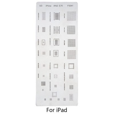 1 Stainless Steel IC Chip BGA Reballing Stencil Kits Set Sol