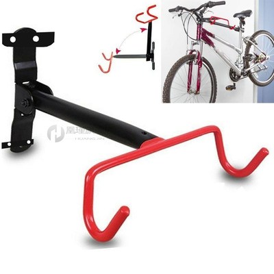 Foldable Wall Mount Bike Hanger Flip Up Garage Bicycle Stora