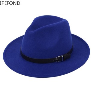 Classic British Fedora Hat  Wo Imitation Woolen Winter Felt