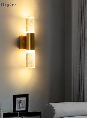 New Light luxury post modern bubble crystal wall lamp Simpl