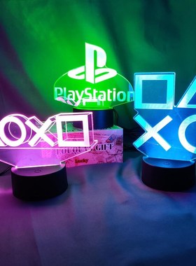 Gaming Room Desk Setup Lighting Decor LED Night Lamp on the