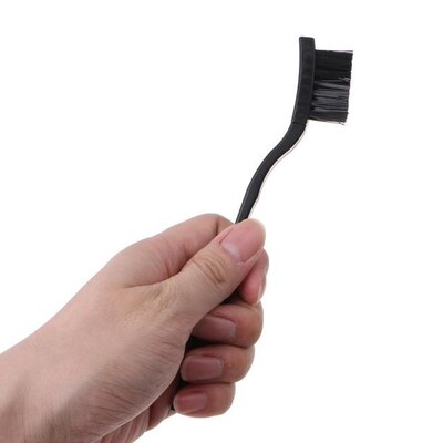 Black Non Slip Handle PCB Rework ESD Anti Static Dust Brush