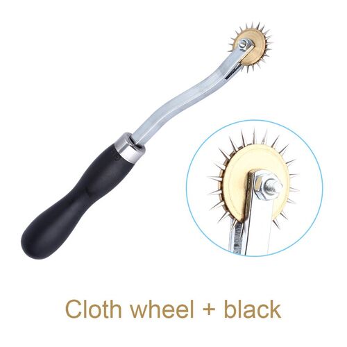 New 4mm Stainless Steel Leather Paper Cloth heel Gear Roulet