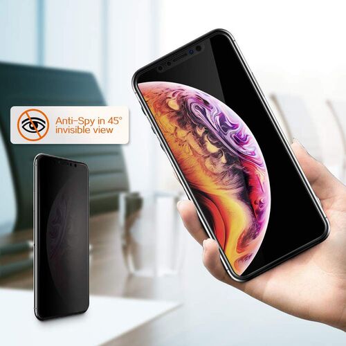 Black Private Screen Protector  iPhone X XS MAX XR Antispy T