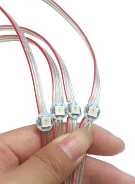 50-500pcs  DC5V WS2812B Pre-soldered on Heatsink 5050 RGB Ad