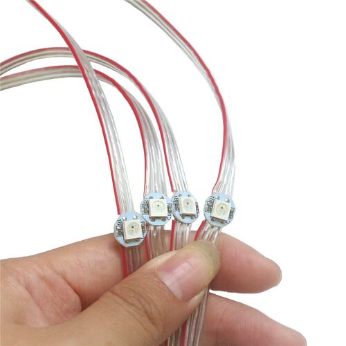 50-500pcs  DC5V WS2812B Pre-soldered on Heatsink 5050 RGB Ad