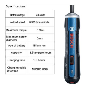 GO Mini electric screwdriver 3.6V lithium-ion Battery Rechar