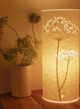 Dimmerable LED Night Lights, Artistic Soft Hollow Carving F