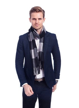 Simpcise New Winter Man Cashmere Scarf Light Weight Long Sof