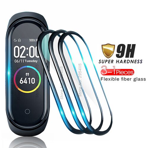 1-3Pcs 9d curved protective glass for xiaomi mi band 5 glass