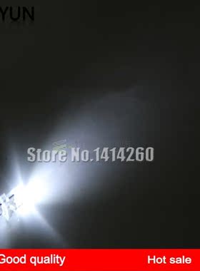 100pcs/lot 5MM white-haired white light emitting tube ultra-