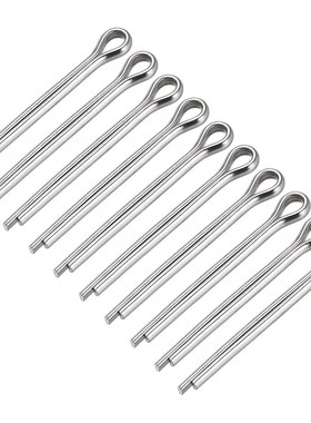 10Pcs Split Cotter Pin - 5mm x 50mm 304 Stainless Steel 2-Pr