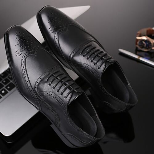 Merkmak Retro Bullock Design Men Business Formal Shoes Clas