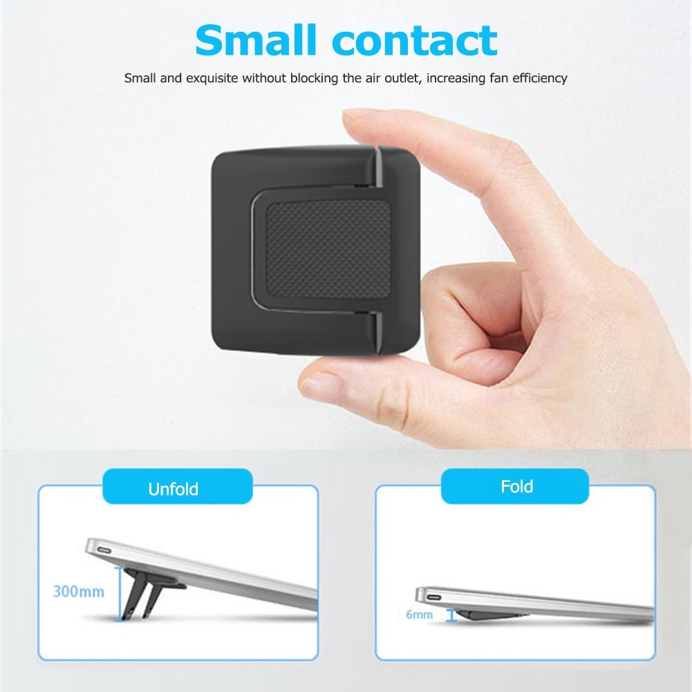 1 Pair Laptop Holder Notebook Stand Invisible Foldable Deskt