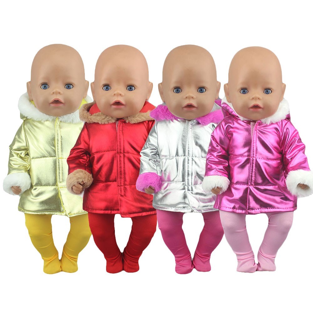 2021 New Down Jackets Suit Fit For 43cm Baby Born Doll 17inc