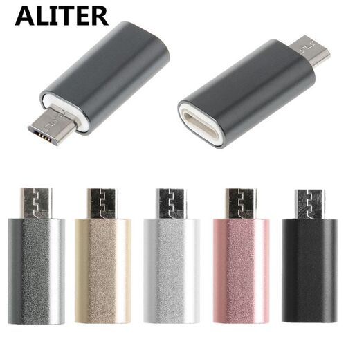 ALITER 8Pin Lightning Female To Micro USB Male Adapter Conv