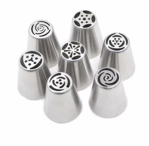 7pcs/lot Stainless Steel Russian Tulip Icing Piping Nozzle C