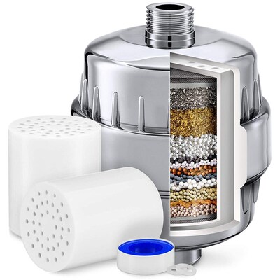 15 Stage Shower Filter - Water Softener Shower Head Filter