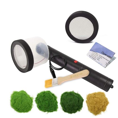 Flocking Kit Static Grass Applicator ABS Mini Flocking Machi