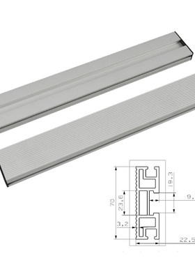 Aluminium Profile 70mm Height T-tracks Woodworking Backer Fe