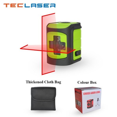 /TECLASER Mini Laser Level Green/Red Beam 2 Lines  Self-Leve