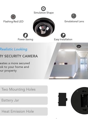 Fake Surveillance Cameras Dummy Security  Dome Simulatio
