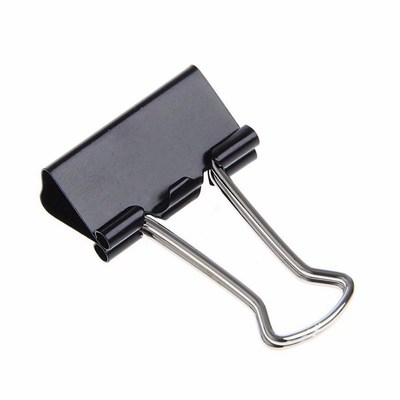 48 pcs 25mm Black Metal Binder Clips File Paper Clip Documen