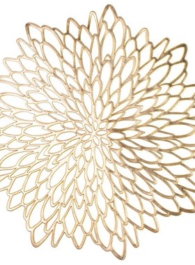 10 Pack Pressed Vinyl Metallic Placemats/Charger/Wedding Acc