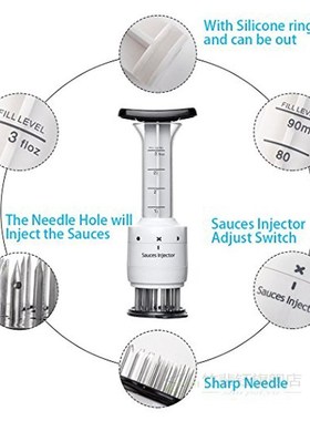 2-in-1 Professional Meat Tenderizer Marinade Injector BBQ Me