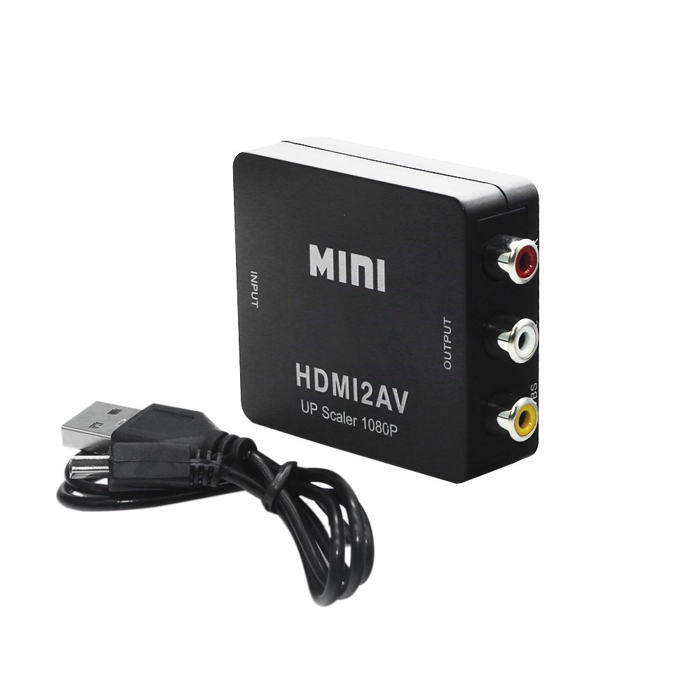 HDMI TO AV Adapter  HD Video Converter Box ScalerHDMI to RCA