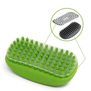 Dog Shampoo Rubber Brush Clean Dog Bath Brush with Fur Catch