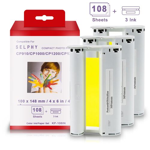 Topcolor Compatible Canon Selphy CP1300 CP1200 CP1000 CP910
