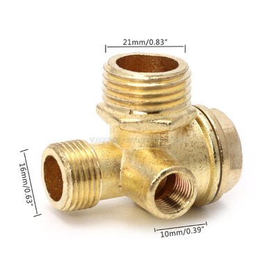 3-port Zinc Alloy Air Compressor Check Valve Central Pneumat