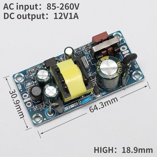 Switching module power supply 12V  to 220V to 24V AC-DC powe