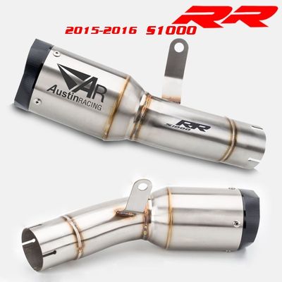 S1000RR 2015 2016 Slip-on AR exhaust muffler with middle lin