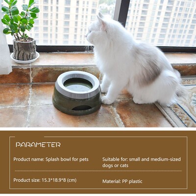 Pet Car-Borne Bowl Anti-Slip Anti-Splash Non-Wet Mouth Float